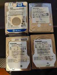 Discos HDD 3.5 2.5 1Gb 500, memorias RAM DDR1 e DDR2, cabos micro USB