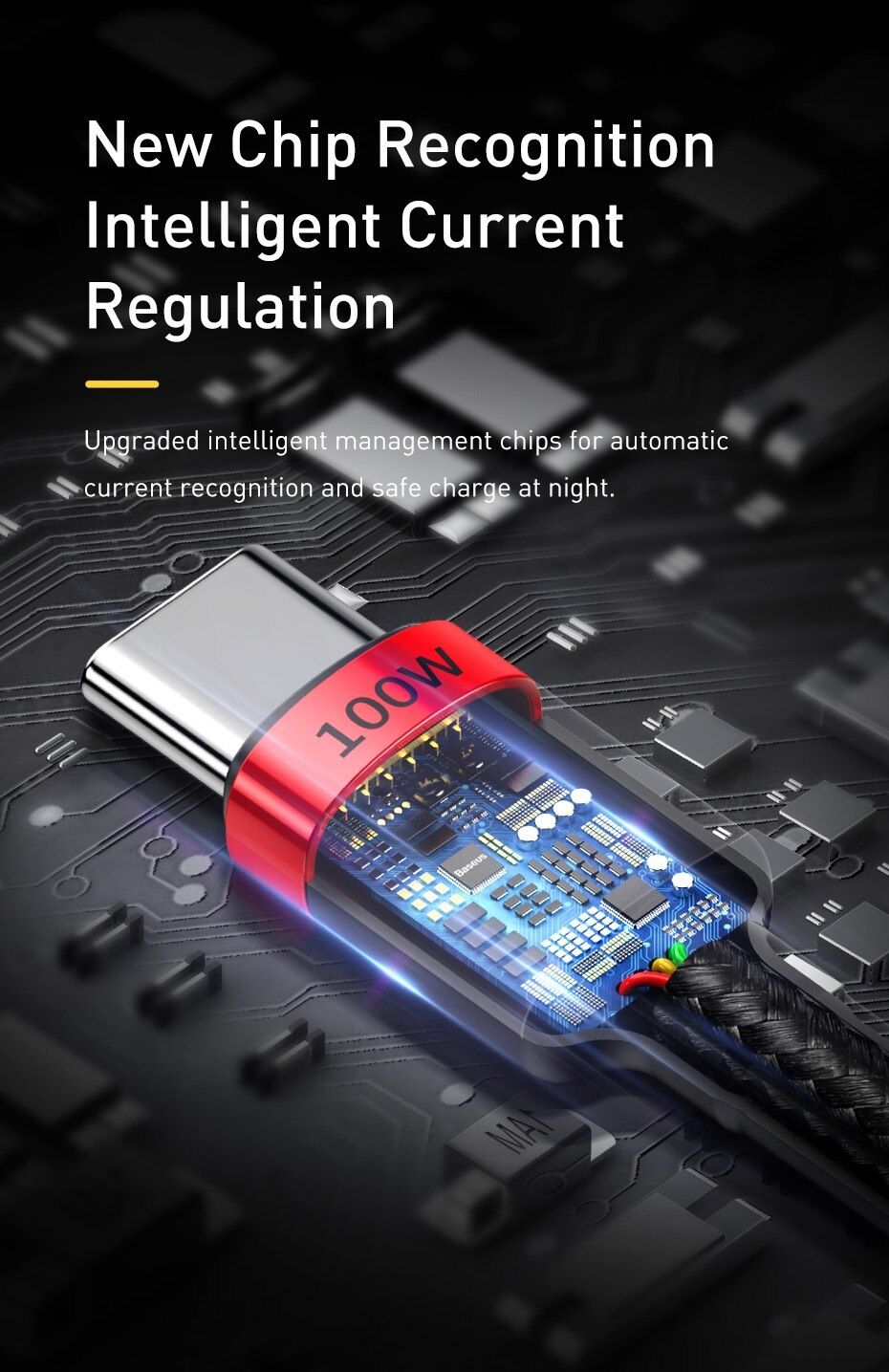 Baseus 100W оригинал Type C на Type C (тайп си на тайп си) кабель PD