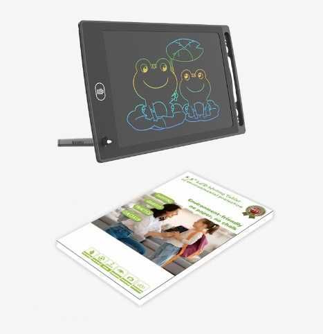 Tablet graficzny XXL do rysowania 12" tablica LCD znikopis multikolor