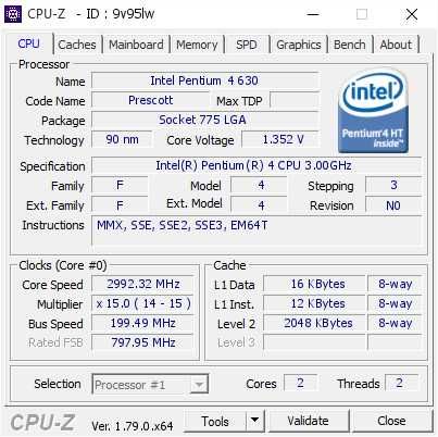 775, Pentium 4 630 3000 mhz