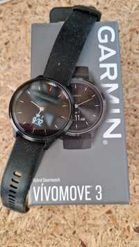 Garmin Vivomove 3 - Zegarek sportowy czarny oryginalny