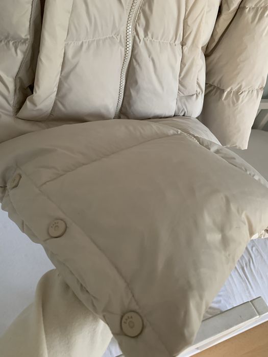 Płaszcz puchowy Zara kurtka pikowana zimowa XS|S