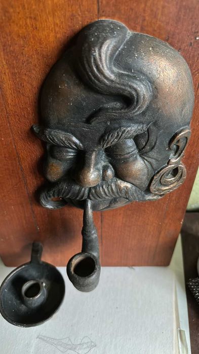 Подсвечник бронзовый Козак з люлькой