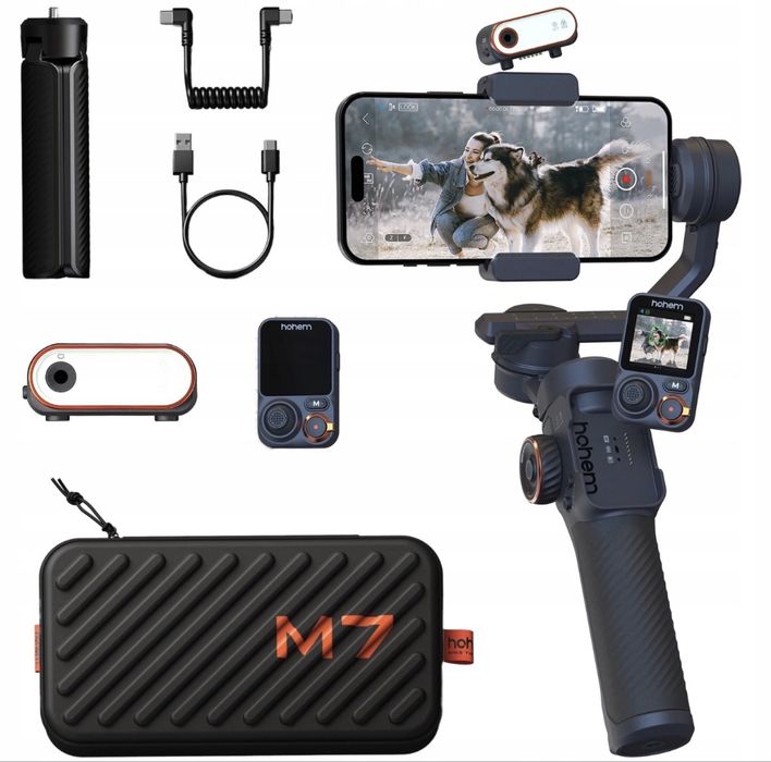 Gimbal Hohem iSteady M7 - idealny do iPhone / aparatów (vlog, ślub)