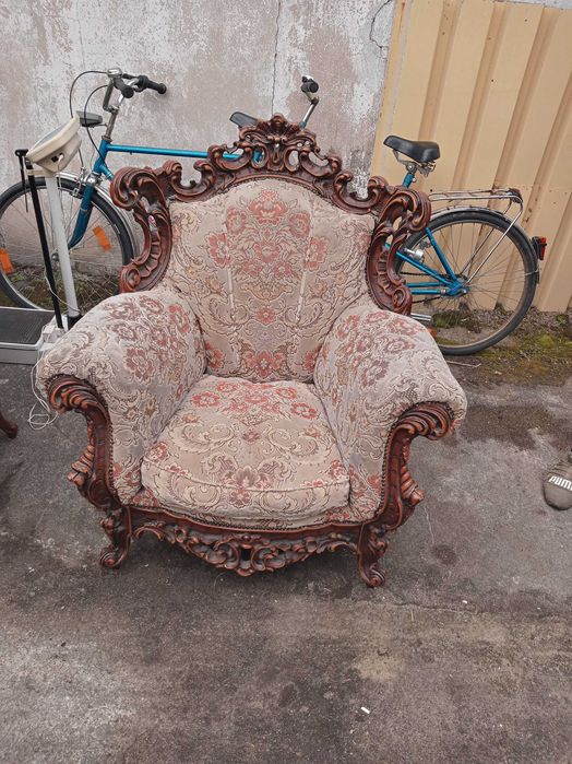 Meble Barokowe kanapa 3os.plus dwa fotele
