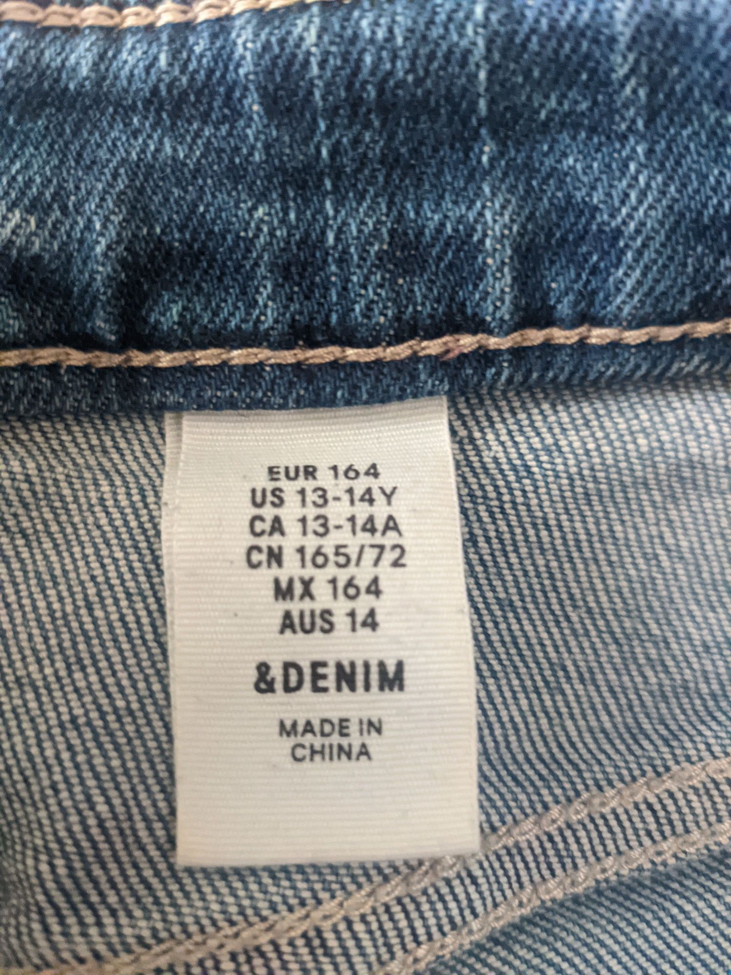 Szorty letnie jeansowe koronka dziury DENOM 164cm 13-14 lat JAK NOWE