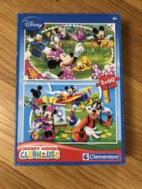 Puzzle Clementoni 2x60 Klub Myszki Miki