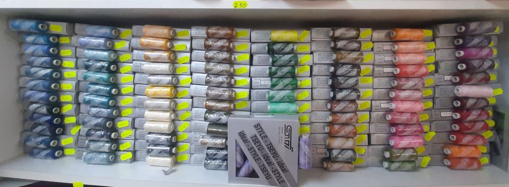 Нитки Бобіни , арміровані нитки, катушки уся палітра.