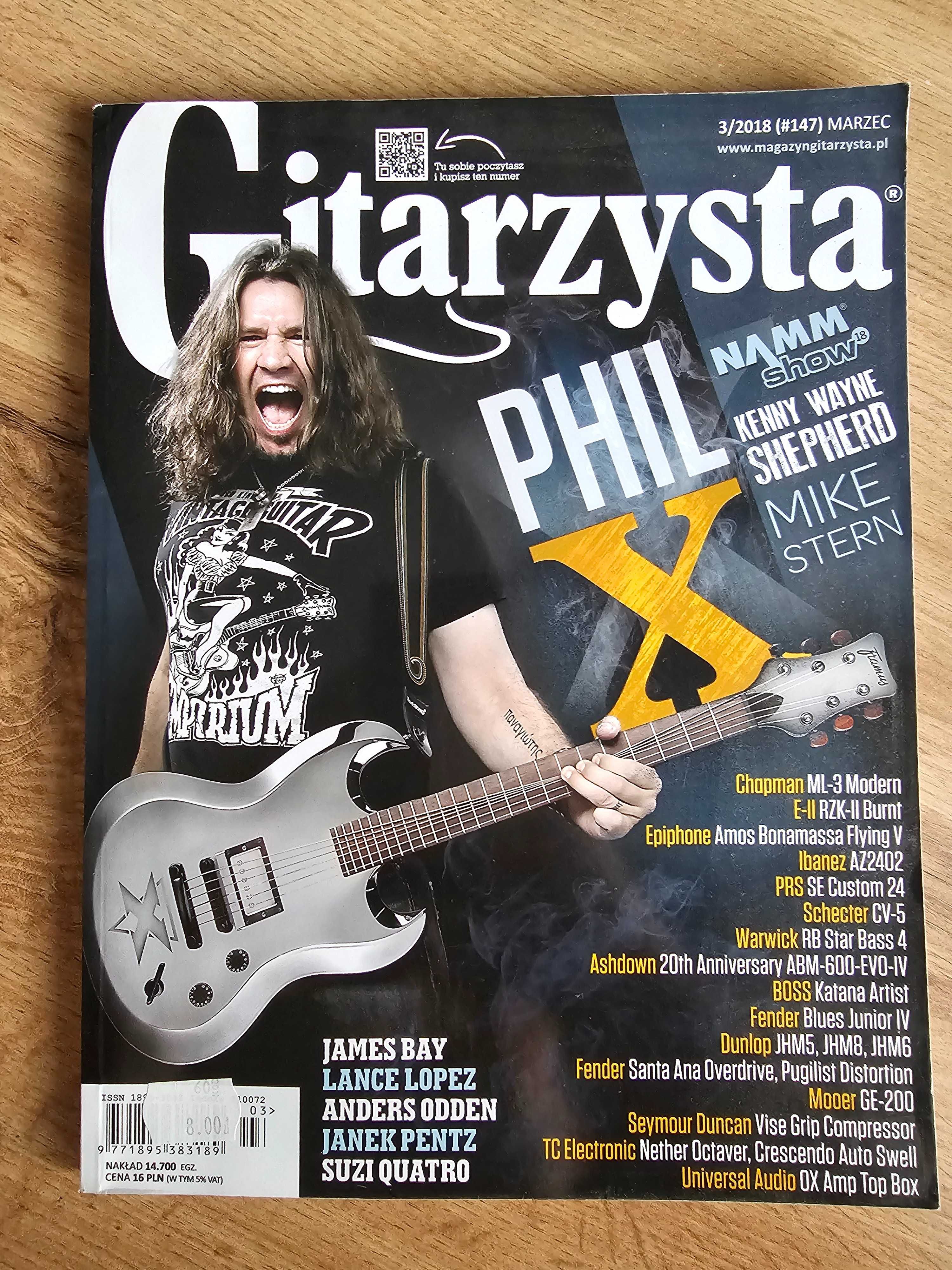 Gitarzysta 3/2018 (147) - Phil X, Kenny Wayne Shepherd, Suzi Quatro