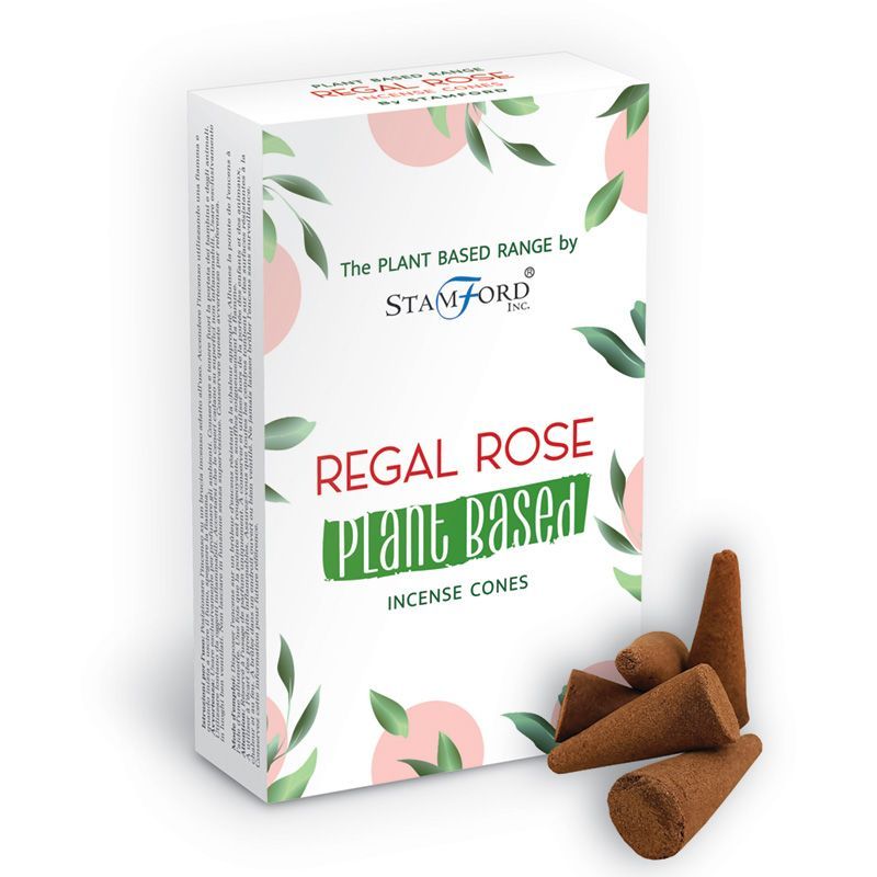 Kadzidełka stożki Stamford na bazie roślin - Regal Rose Królewska róża