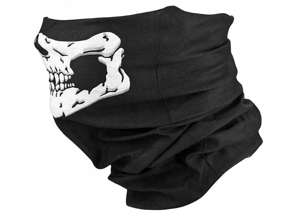 Komin czaszka bandana szalik osłona twarz rower motor szyję maska