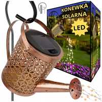 Lampa Ogrodowa Solarna Led Konewka XXL Czujnik Zmierzchu Świecąca