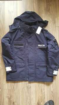 POLICJA - Kurtka służbowa zimowa z podpinką - nowa
