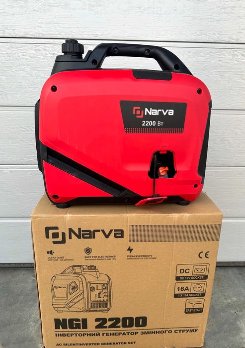 Генератор инверторный бензиновый NARVA NGI-2200 2,0-2,2 кВт ТОП ПРОДАЖ