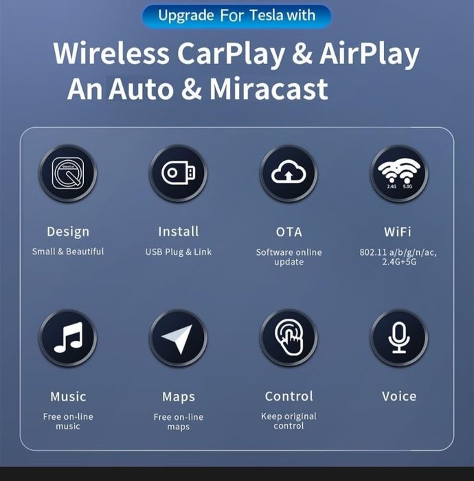 Wireless CarPlay para Tesla