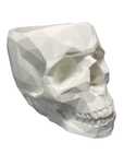 Doniczka Czaszka Osłonka Przybornik Skull Biała 10 cm wysoka
