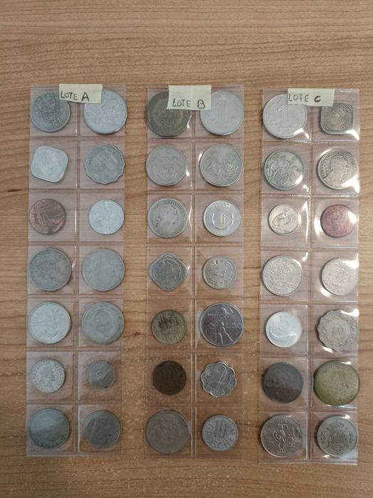 moedas antigas selecionadas