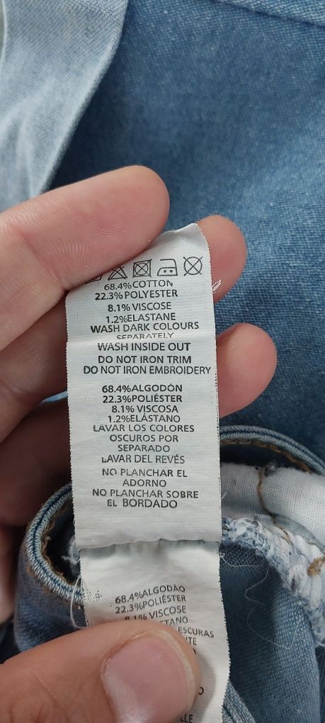 Spodenki S szorty bermudy denim co jeansowe dżinsowe