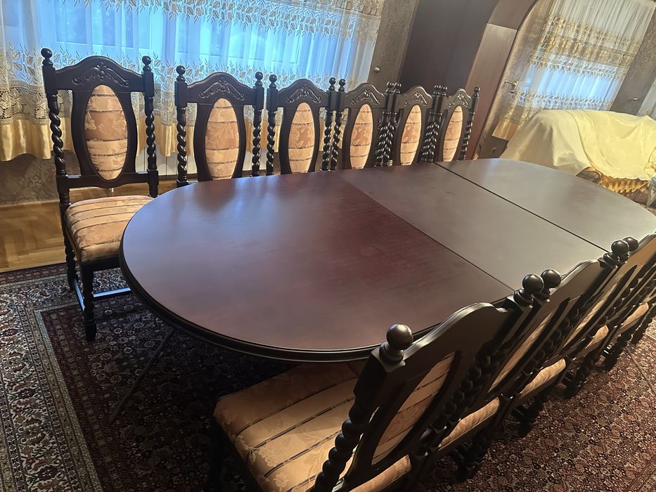 Stół krzesla Zestaw Swarzędzki typ Ludwikowski Jak Nowy