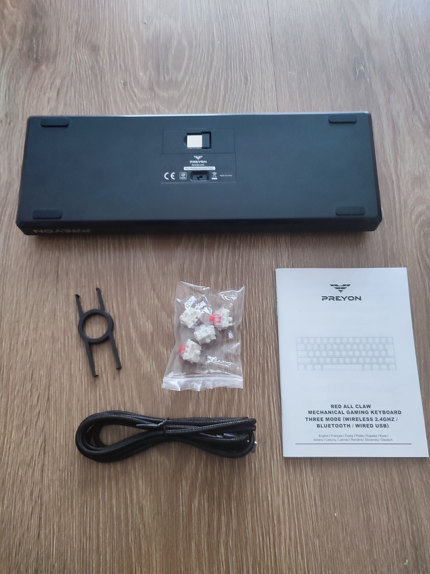 Klawiatura mechaniczna Preyon Red All Claw gaming