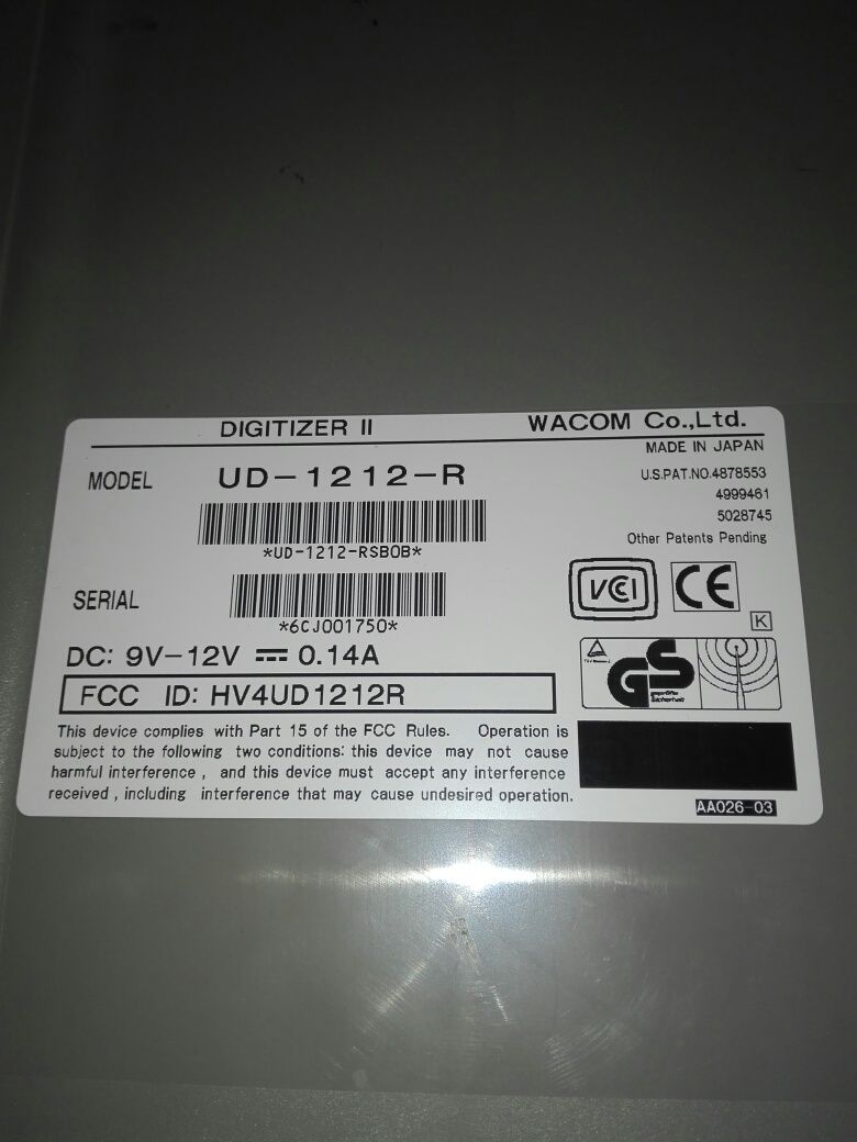 Tablet graficzny dygitizer wabcom duży A4