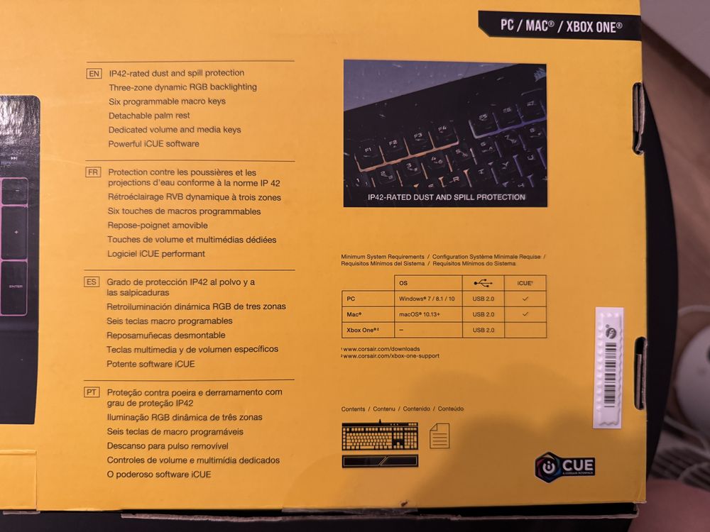Klawiatura membranowa Corsair K55 RGB