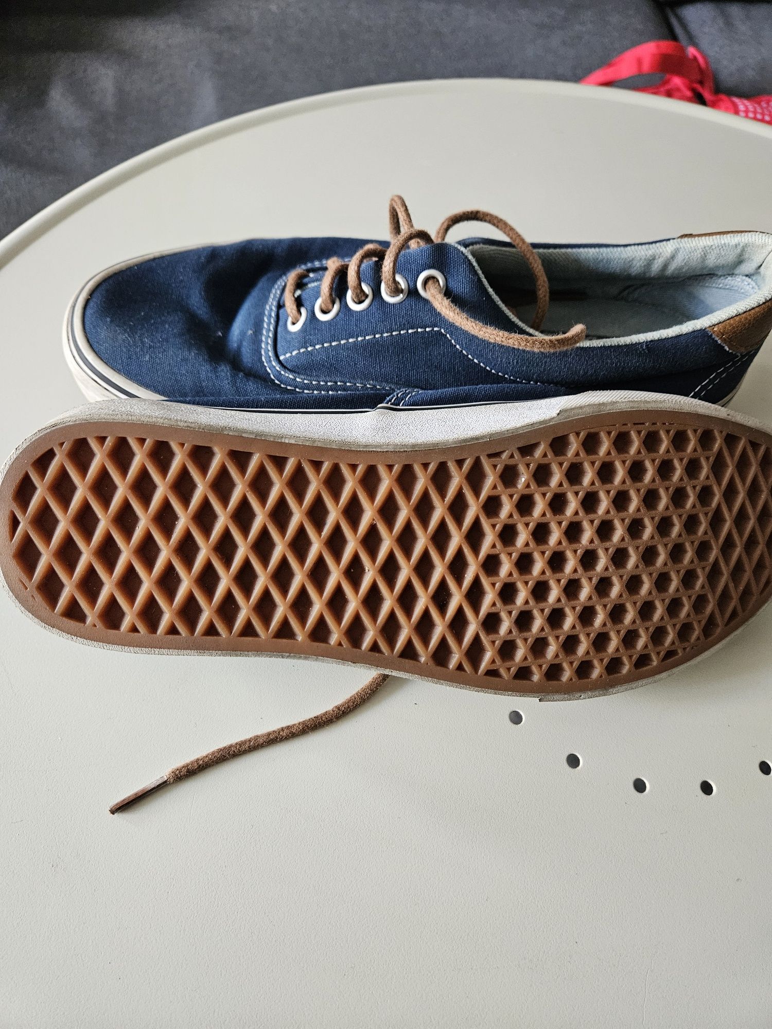 Trampki Vans granatowy z brązem
