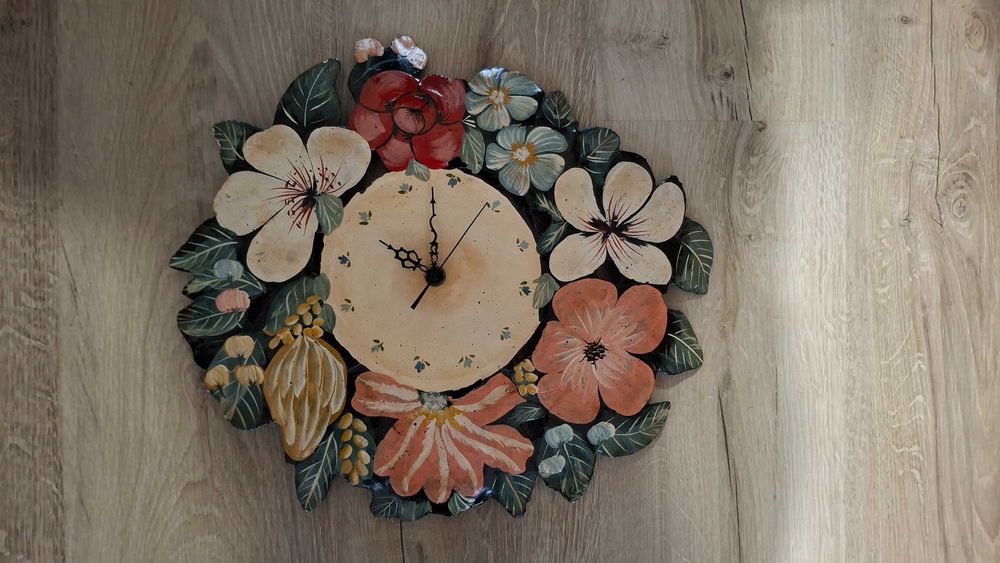 Zegar ścienny metalowy