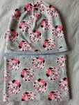 Komplet czapka komin Myszka Minnie handmade Nowy