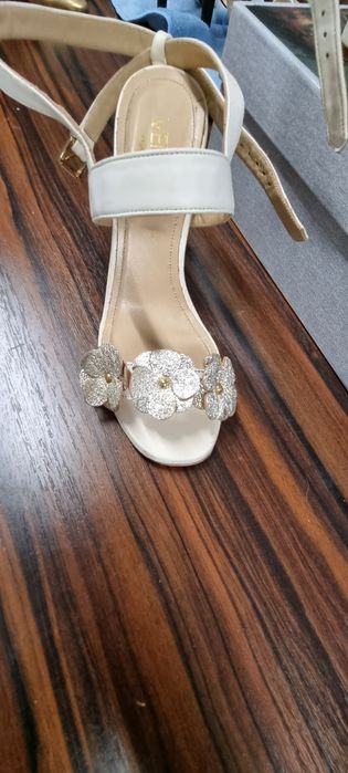 Buty venezia 9749A BIA-ORO