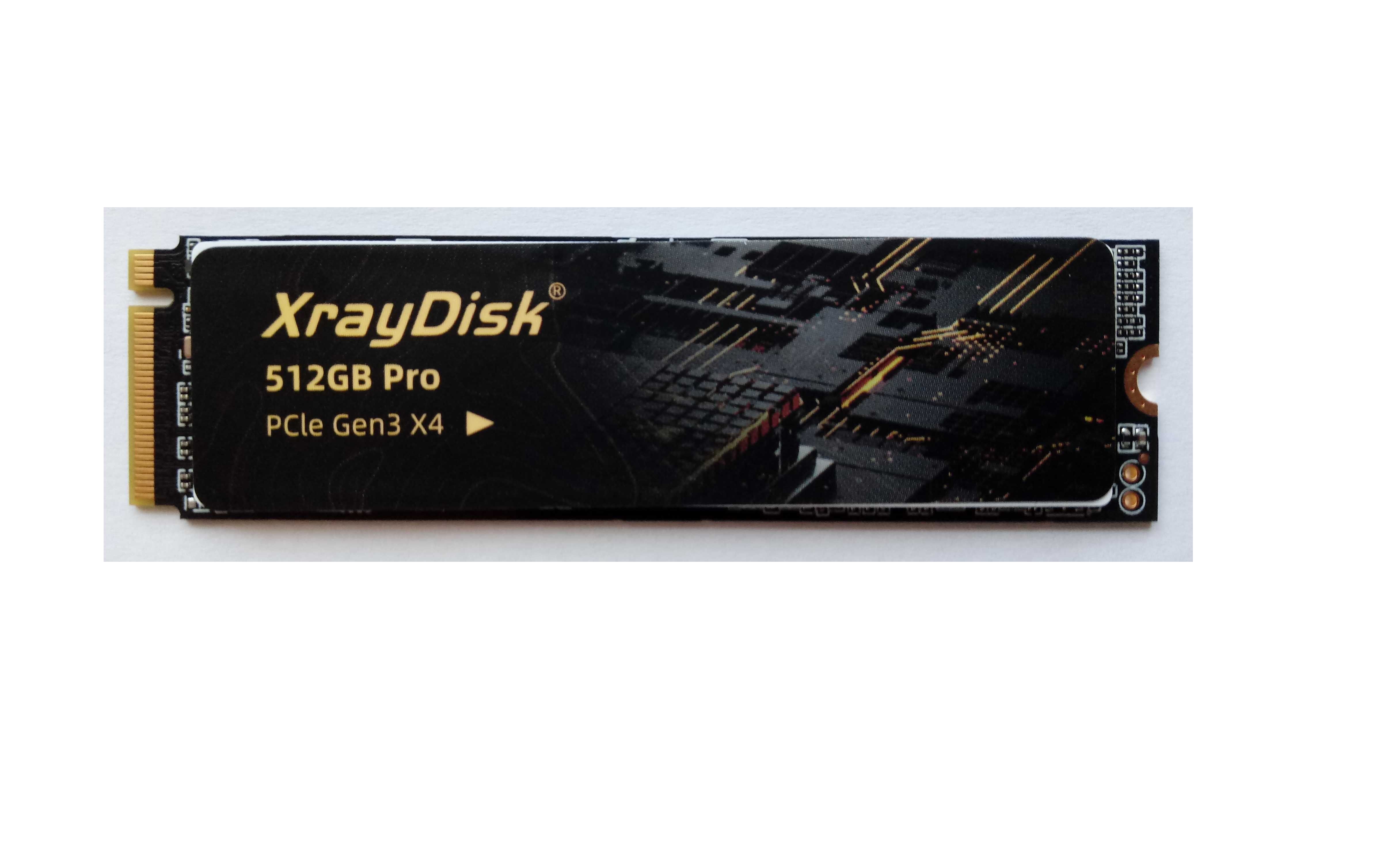 NOWY XrayDisk M.2 SSD PCIe NVME 512GB PRO, interfejs PCIe Gen 3x4