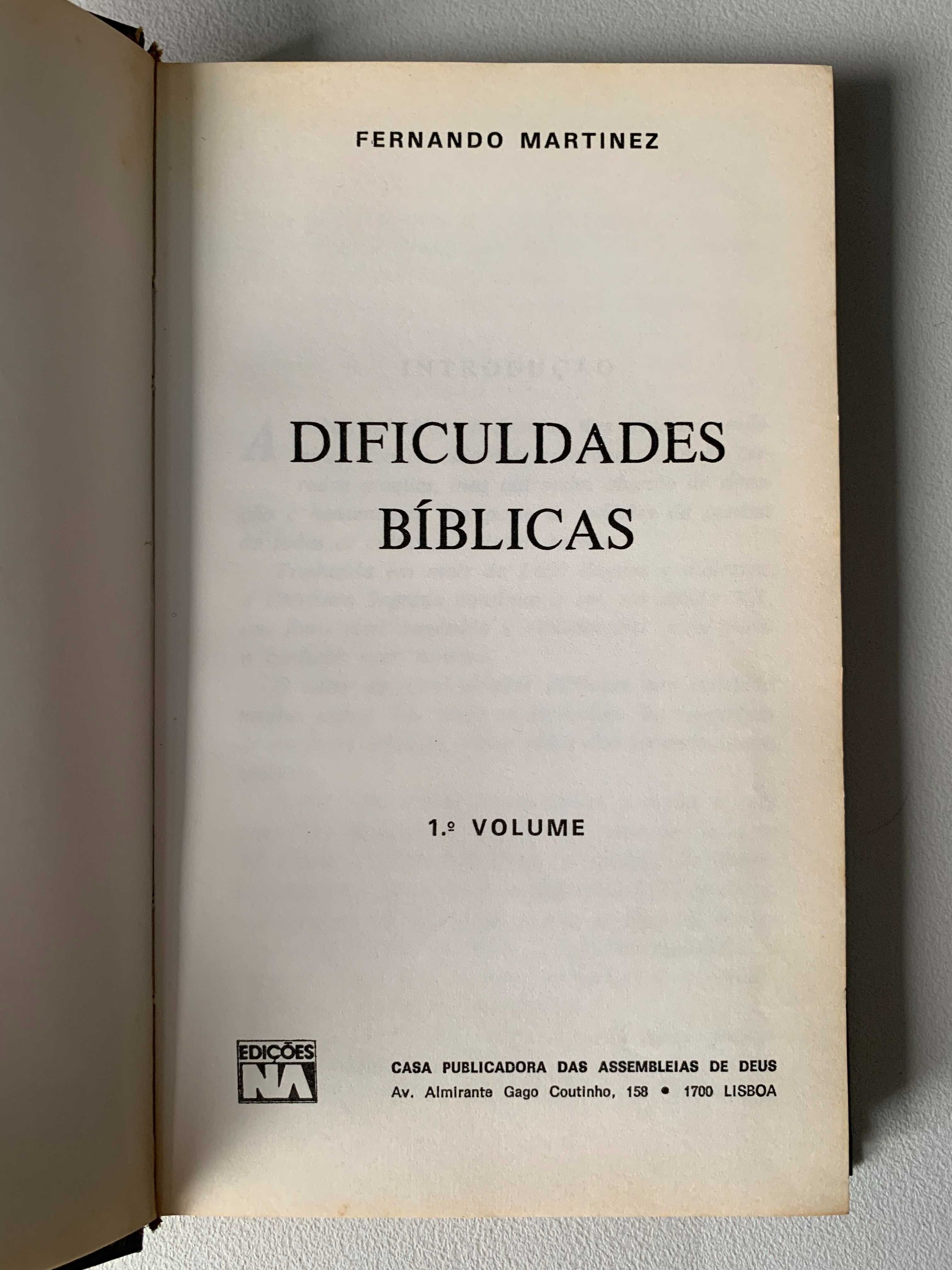 Dificuldades Bíblicas, de Fernando Martinez