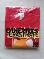 Red panda procrastinator - Othertees - koszulka XL