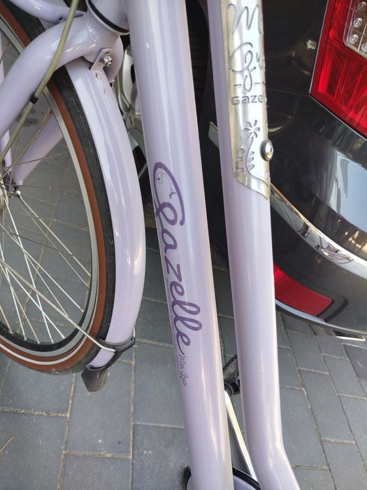 rower gazelle miss grace z fotelikiem dla dziecka