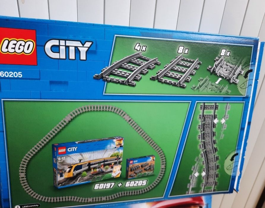 LEGO Лего City 60197 Пасажирський поїзд, Траси 60205, 60238 разом усе