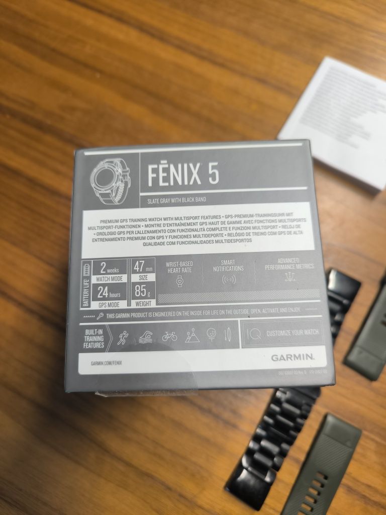 Garmin Fenix 5 + pasek + bransoleta