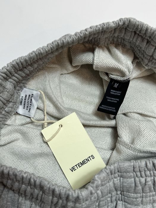Спортивні штани Vetements Logo Grey L baggy pants