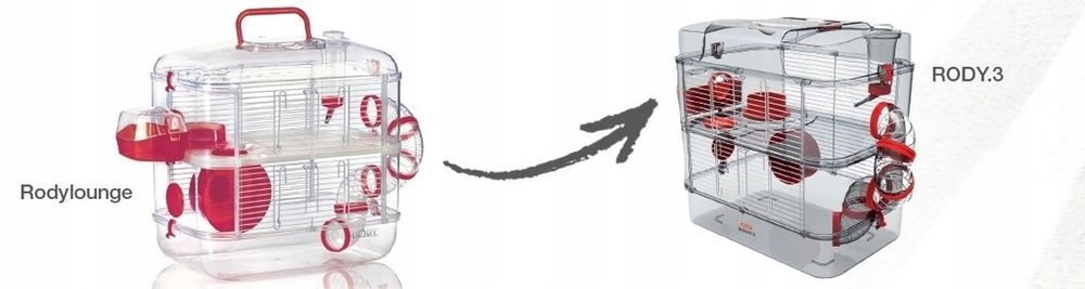 ZOLUX Klatka Dla GRYZONI Myszy Chomika RODY DUO