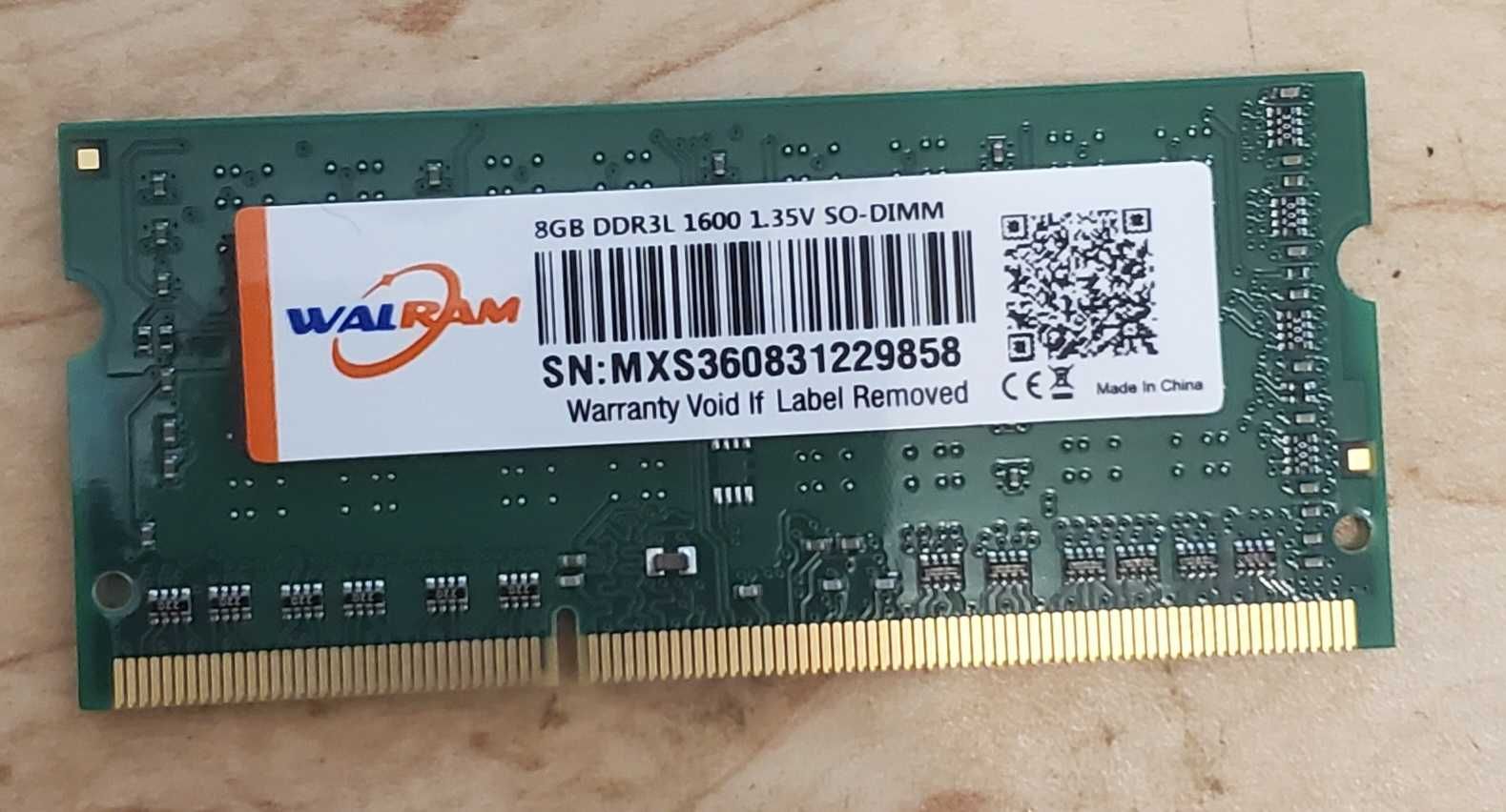 Оперативна пам'ять 8GB DDR3L 1600 1.35v