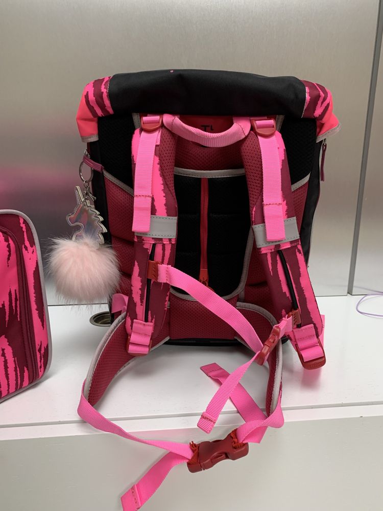 Ортопедический рюкзак портфель scout в школу + сумка для сменной обуви