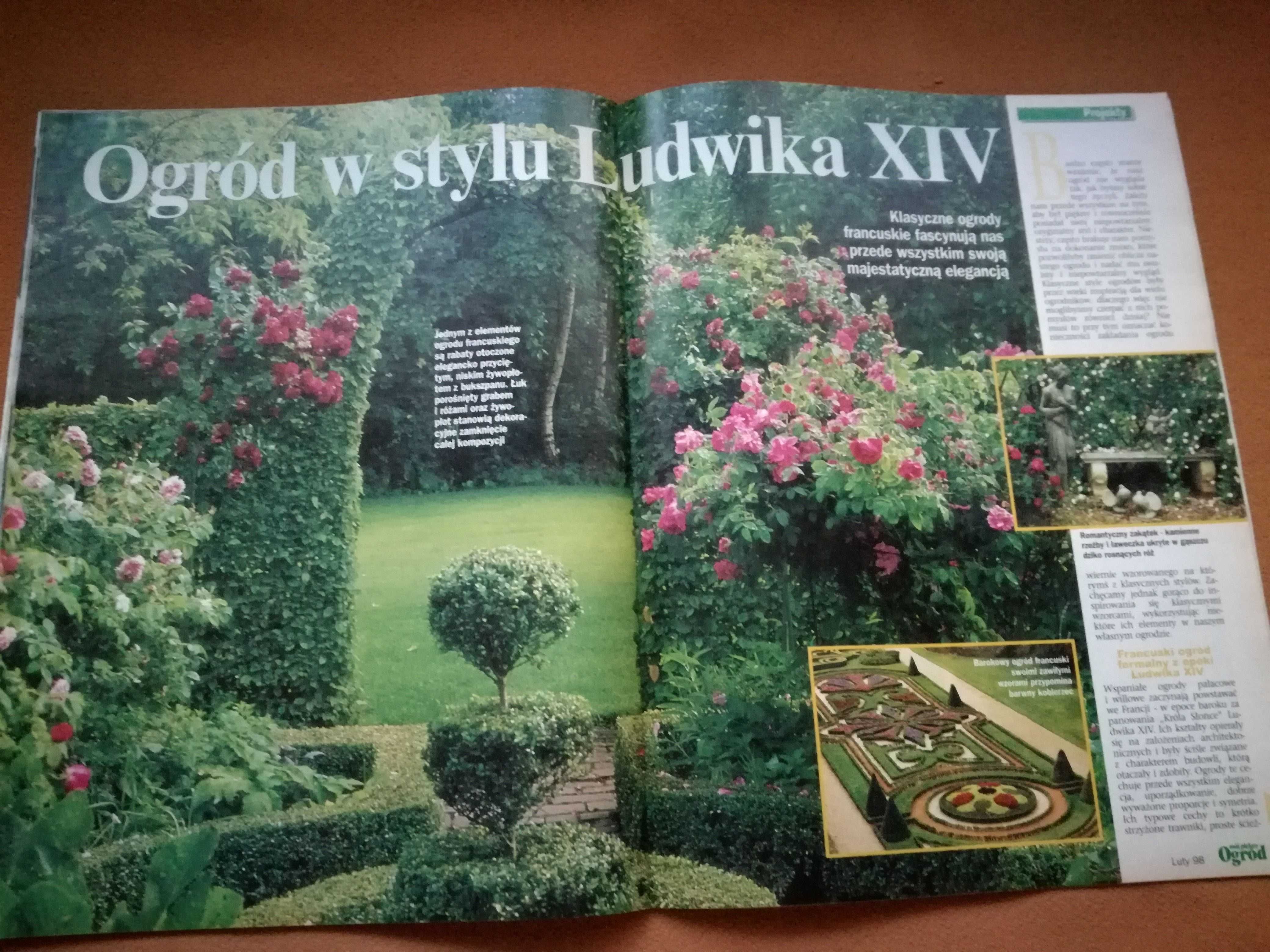 Mój piękny ogród 2/98 i 3/98 czasopismo,magazyn.Dwa egzemplarze.