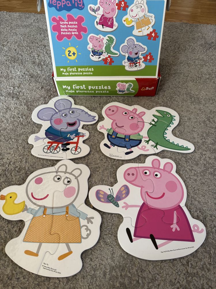 Zestaw puzli puzzle książeczki dla dzieci 2-3 lata