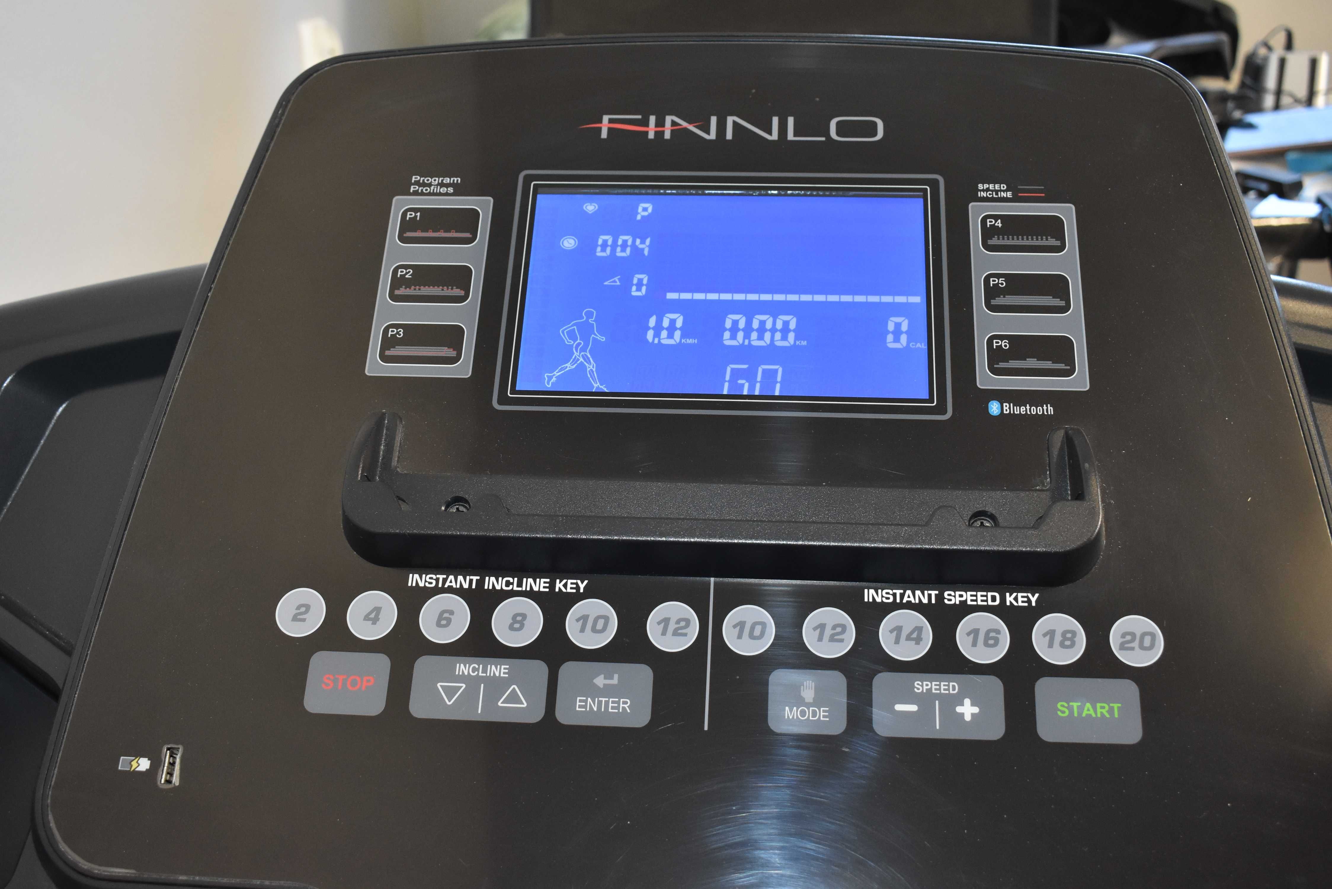FINNLO ENDURANCE BT mocna stabilna bieżnia do 160kg + DUŻY PAS wysyłka