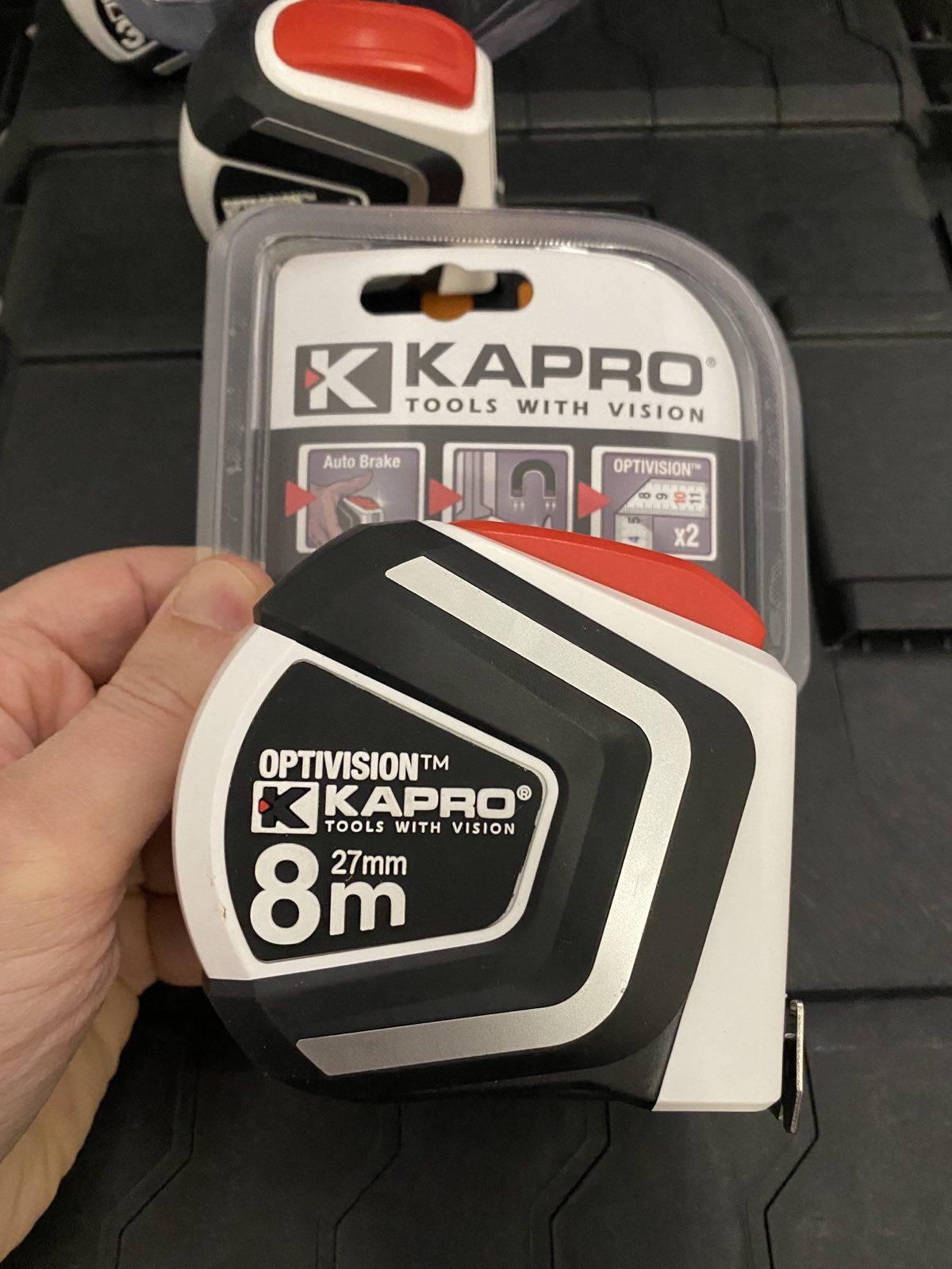Рулетка Kapro 3/5/8м, магніт, автофіксація