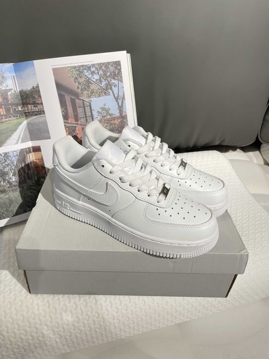 Buty meskie Mokasyny Nike_Air_Force_1_Low_'07_White R.46
