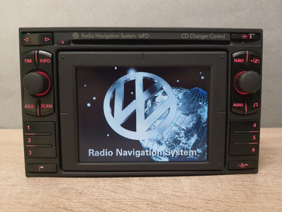 Radio samochodowe VW Volkswagen MFD Navi z AUX, Passat B5, Golf 4, T5