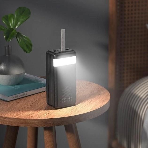 Павербанк Powerbank Hoco J86B PD 22.5W 60000mAh з ліхтарем