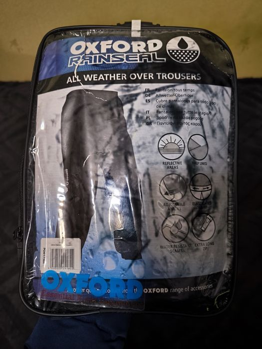 Мотоштани дощові Oxford Rainseal Over Trousers L Black