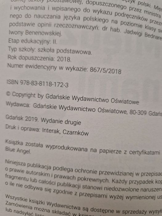 Język polski Między nami zeszyt ćwiczeń 8 klasa Łuczak Murdzek