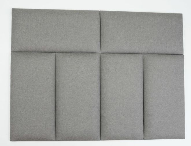 Самоклеюча м'яка стінова панель для ліжка 30см х 60см ВЕЛЮР